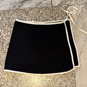 WILO Black  with White Trim Swim Cover-Up